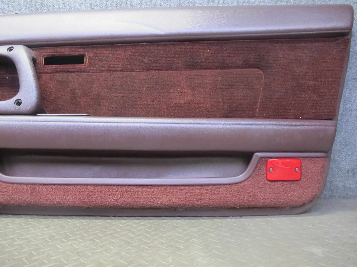 89-90 Toyota Supra MK3 Front Right Door Interior Trim Cover Panel Maroon OEM
