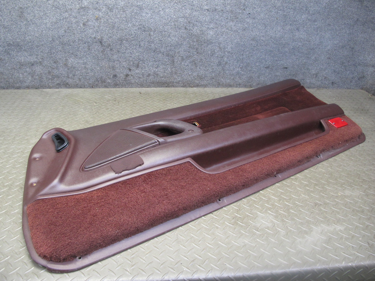 89-90 Toyota Supra MK3 Front Right Door Interior Trim Cover Panel Maroon OEM