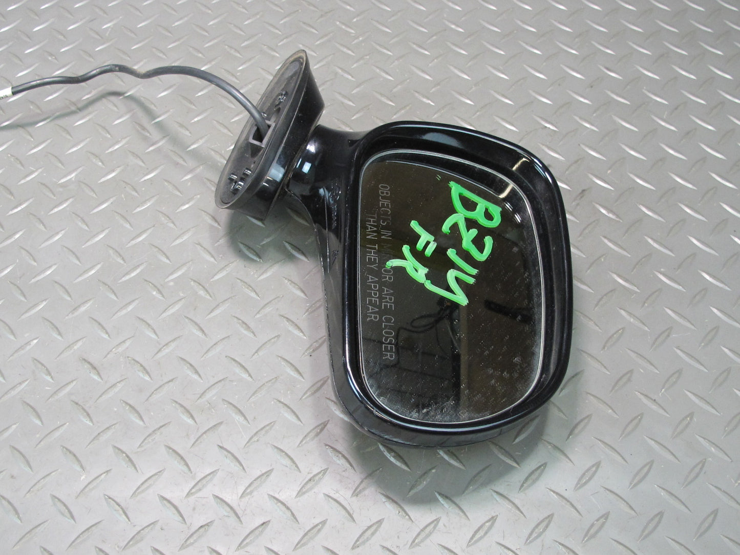 96-02 BMW E36/7 Z3 Front Right Exterior Side View Power Mirror Black OEM