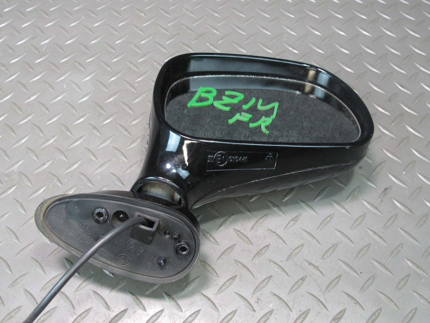 96-02 BMW E36/7 Z3 Front Right Exterior Side View Power Mirror Black OEM