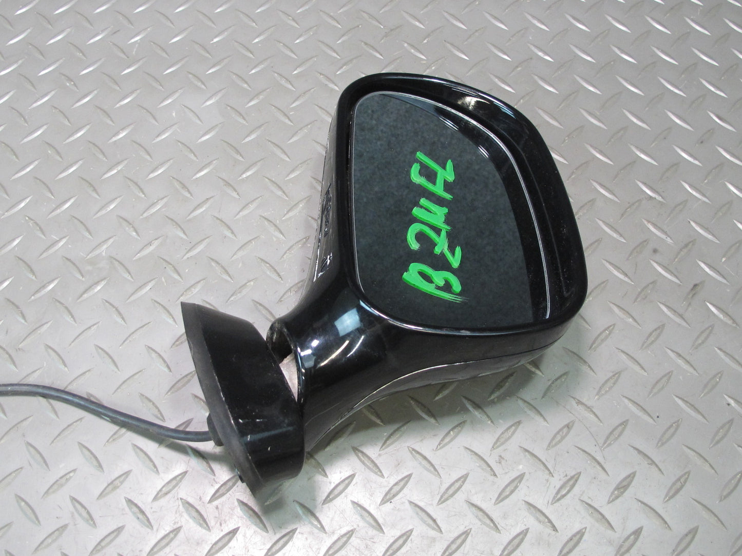 96-02 BMW E36/7 Z3 Front Left Exterior Side View Power Mirror Black OEM