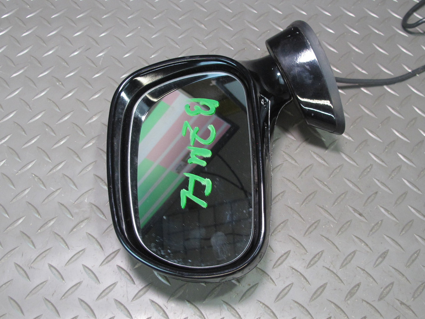 96-02 BMW E36/7 Z3 Front Left Exterior Side View Power Mirror Black OEM