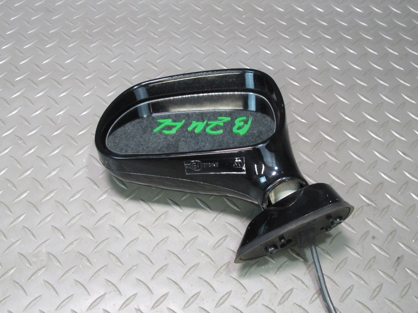 96-02 BMW E36/7 Z3 Front Left Exterior Side View Power Mirror Black OEM