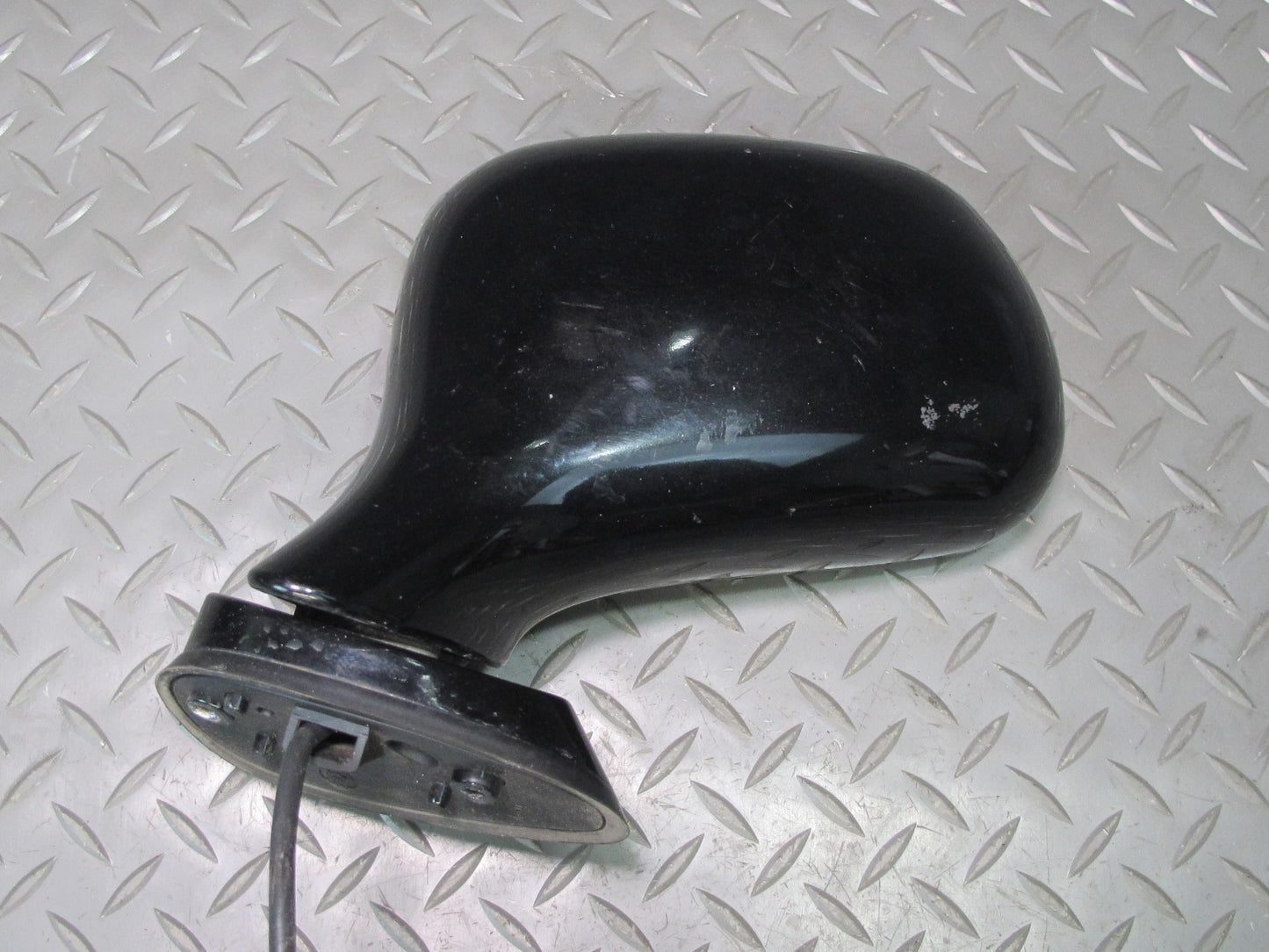 96-02 BMW E36/7 Z3 Front Left Exterior Side View Power Mirror Black OEM