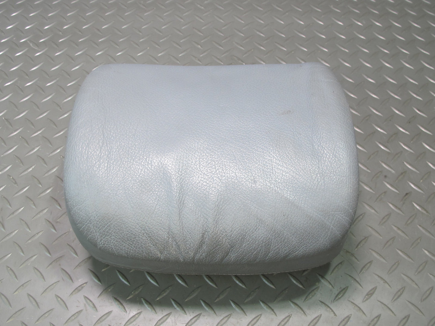 01-06 BMW E46 Convertible Front Left & Right Leather Headrest Gray OEM