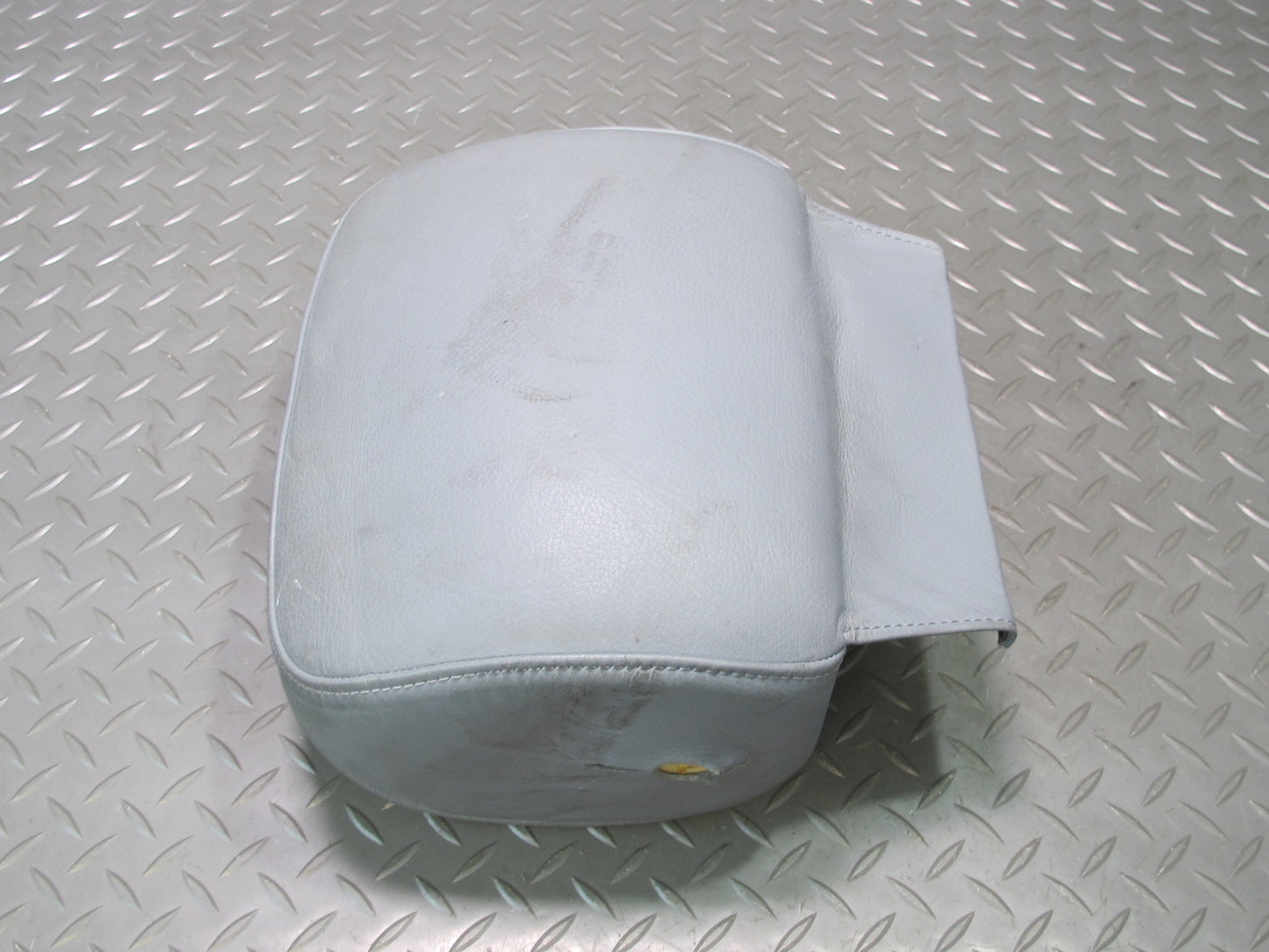 01-06 BMW E46 Convertible Front Left & Right Leather Headrest Gray OEM