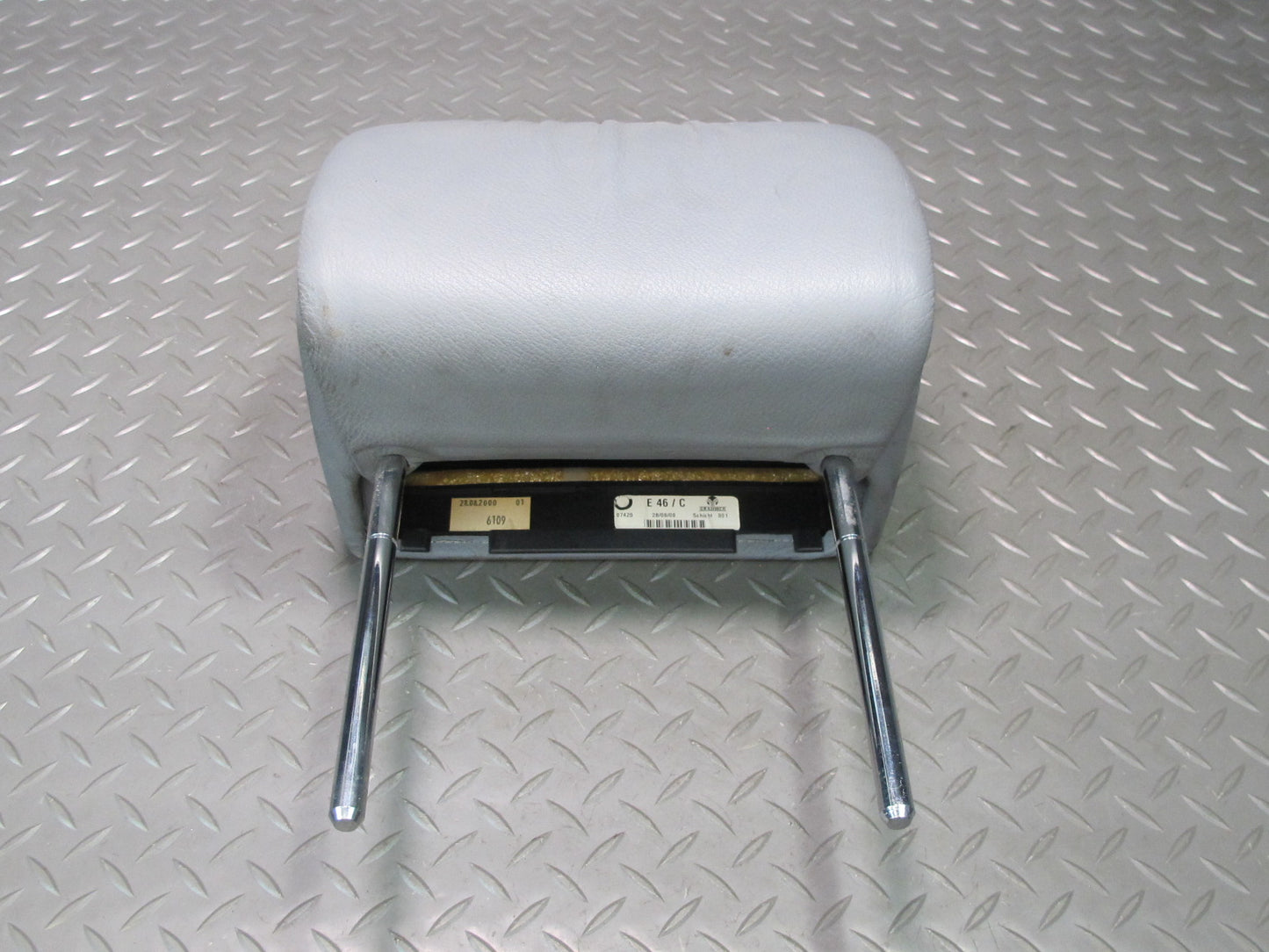 01-06 BMW E46 330Ci Convertible Rear Right Seat Leather Headrest OEM