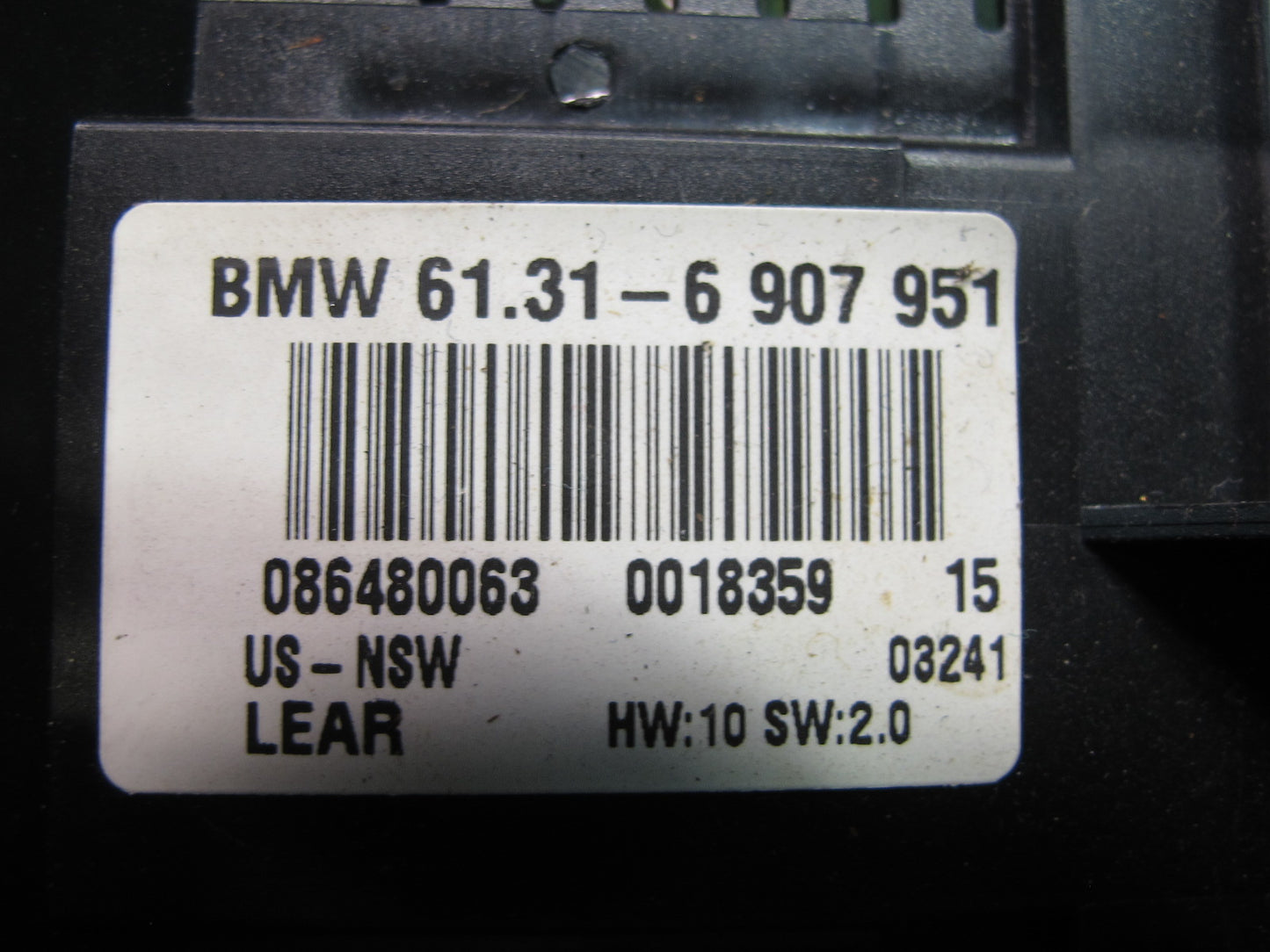 01-06 BMW E46 330Ci Headlight Fog Light Dimmer Control Switch 6907951 OEM