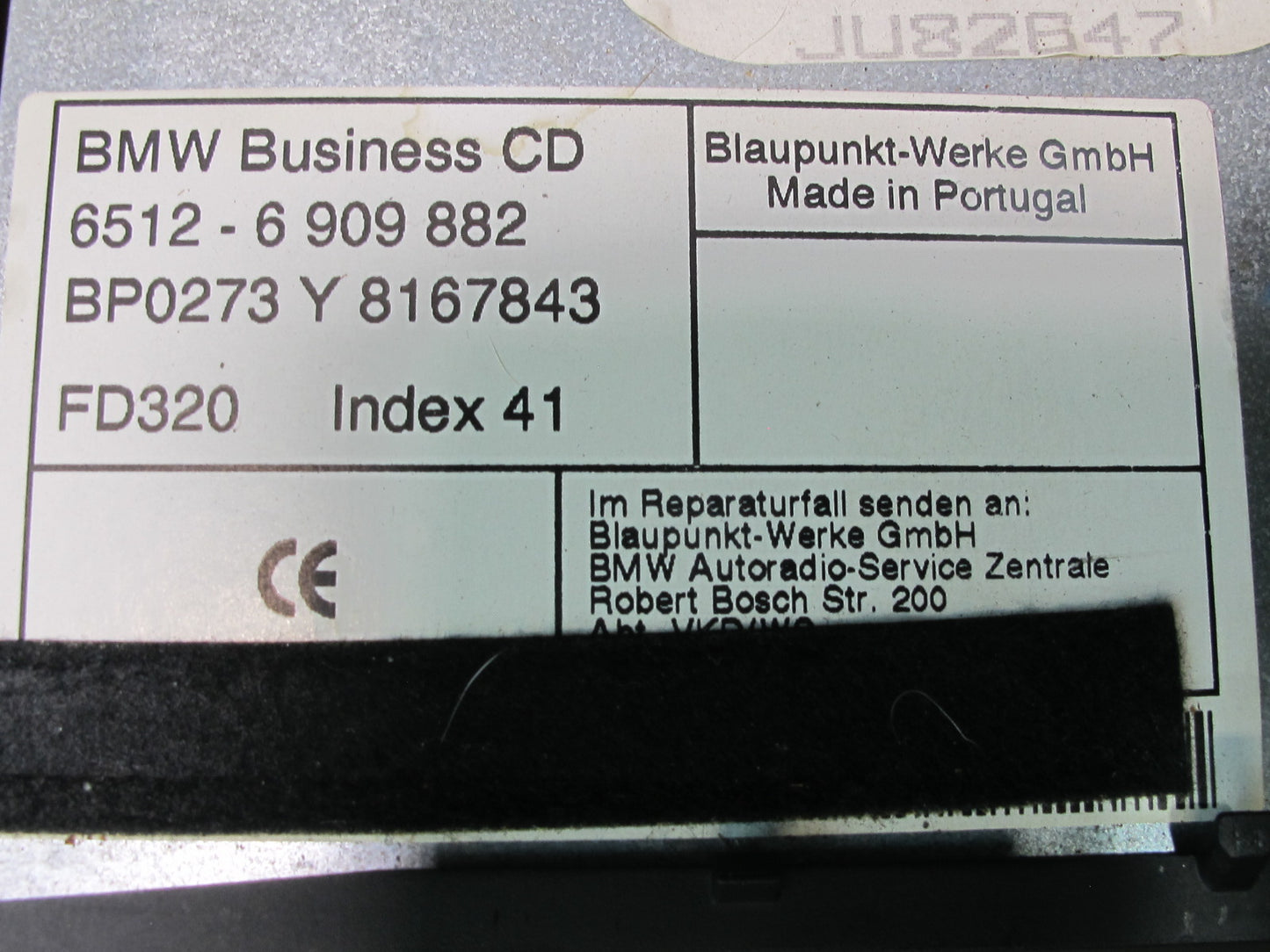 01-02 BMW E46 330Ci Radio Car Stereo CD Player Receiver 6909882 OEM