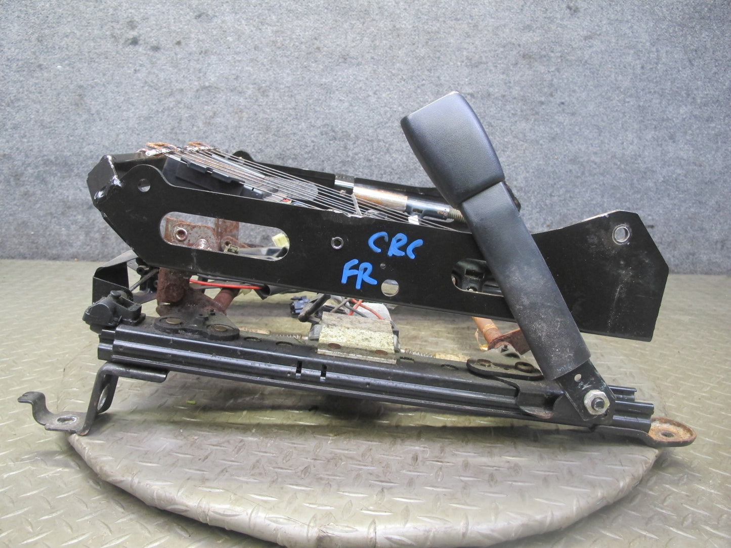 98-04 Chevrolet Corvette C5 Front Right Pass Seat Lower Track Frame w Motor OEM