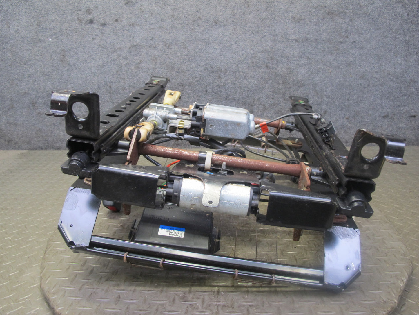 98-04 Chevrolet Corvette C5 Front Right Pass Seat Lower Track Frame w Motor OEM