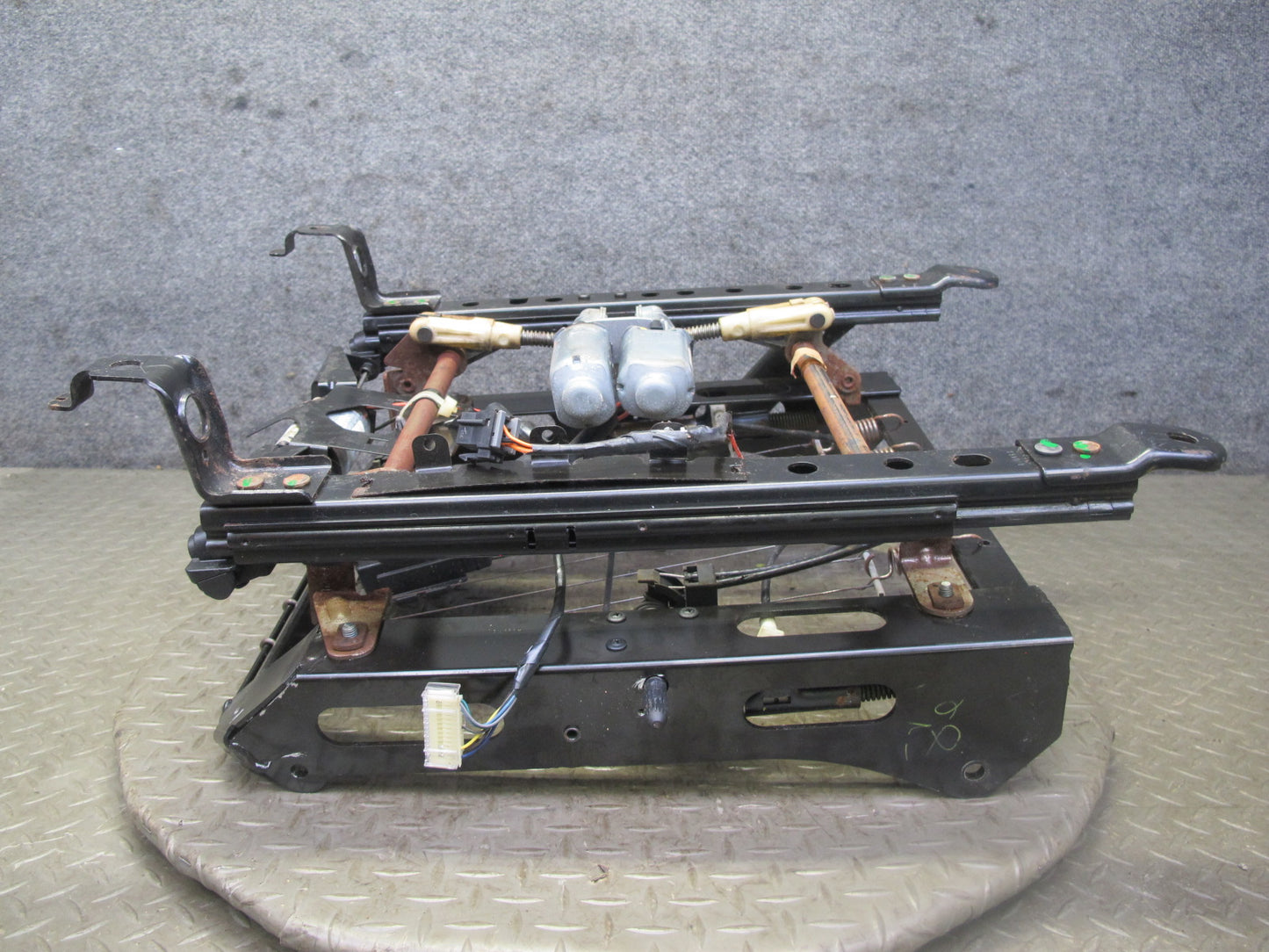 98-04 Chevrolet Corvette C5 Front Right Pass Seat Lower Track Frame w Motor OEM