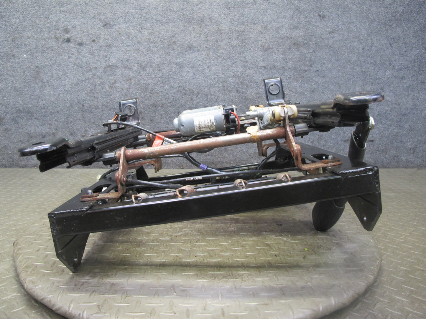 98-04 Chevrolet Corvette C5 Front Right Pass Seat Lower Track Frame w Motor OEM