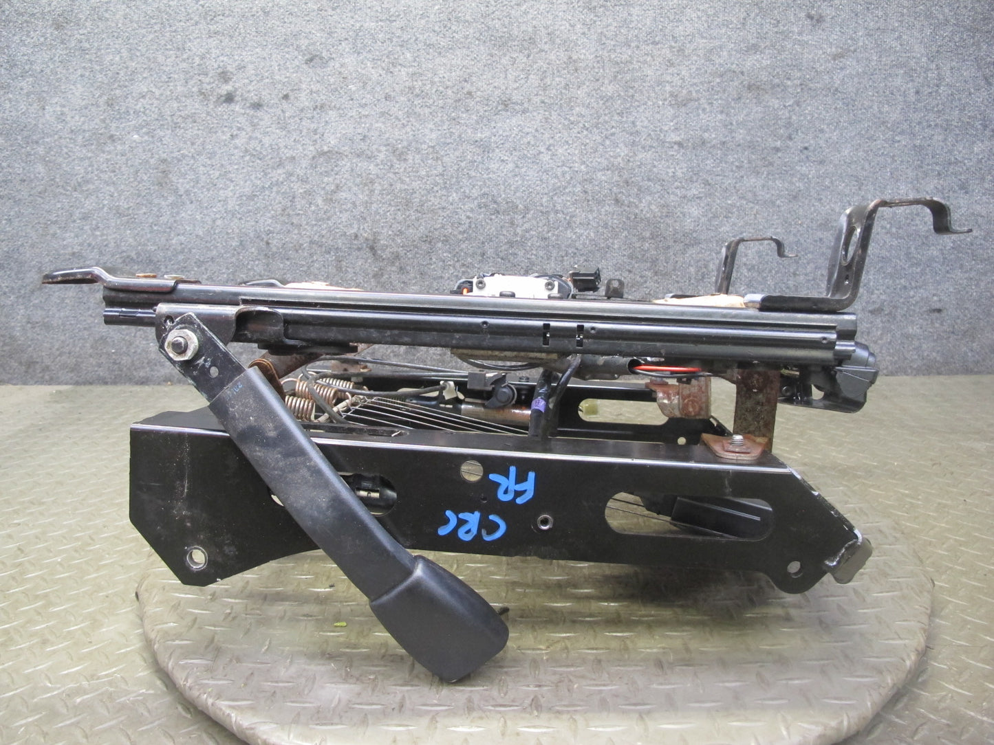 98-04 Chevrolet Corvette C5 Front Right Pass Seat Lower Track Frame w Motor OEM