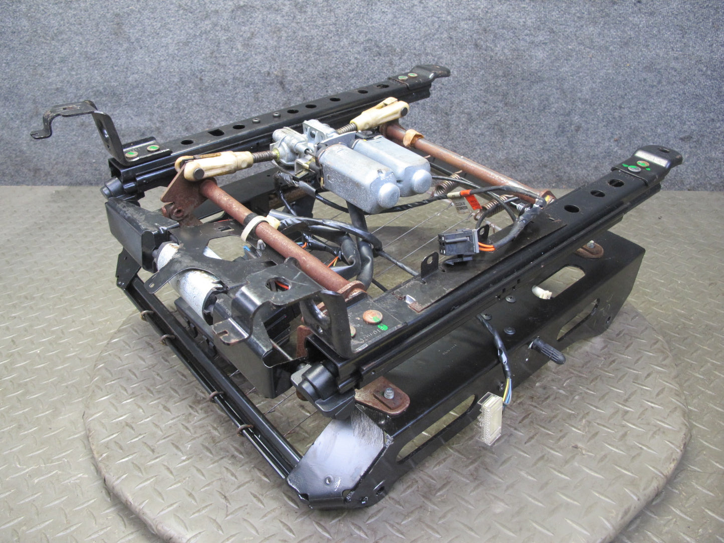 98-04 Chevrolet Corvette C5 Front Right Pass Seat Lower Track Frame w Motor OEM