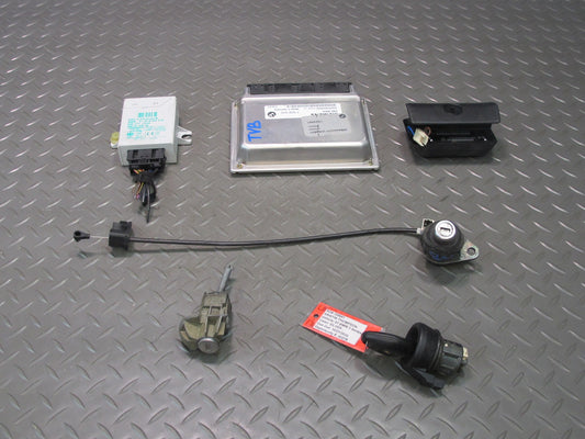 01-03 BMW E46 330ci M54 Engine ECU ECM Immo Ignition Trunk Door Lock KEY Set OEM
