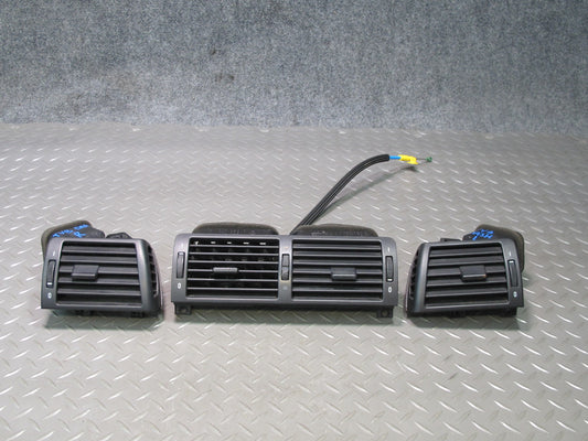01-06 BMW E46 330ci Set of 3 Dash Front Left Center Right Air Vent Grille OEM