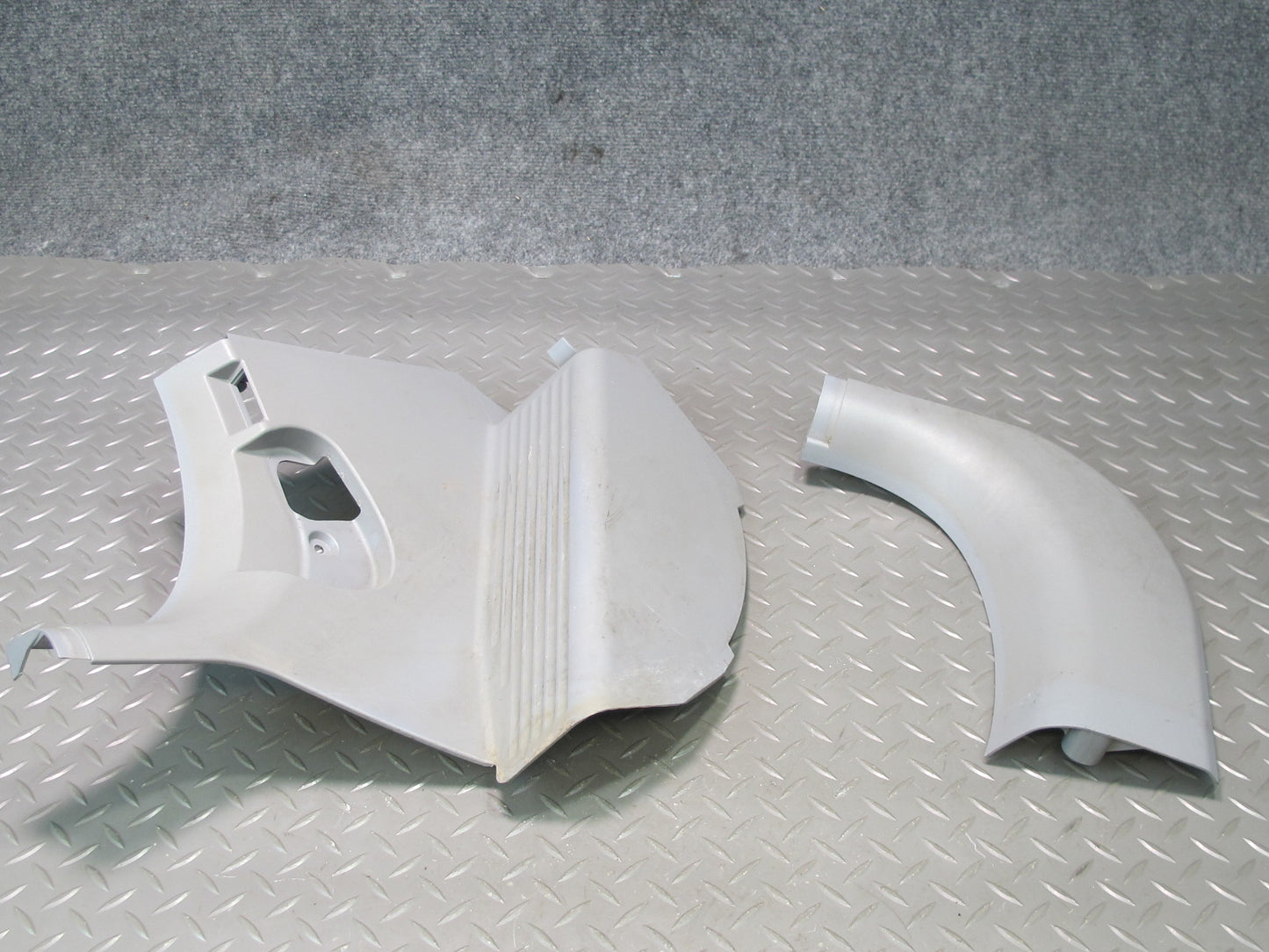 01-06 BMW E46 330Ci Coupe Convert Left Footrest & Right Kick Trim Panel Set OEM