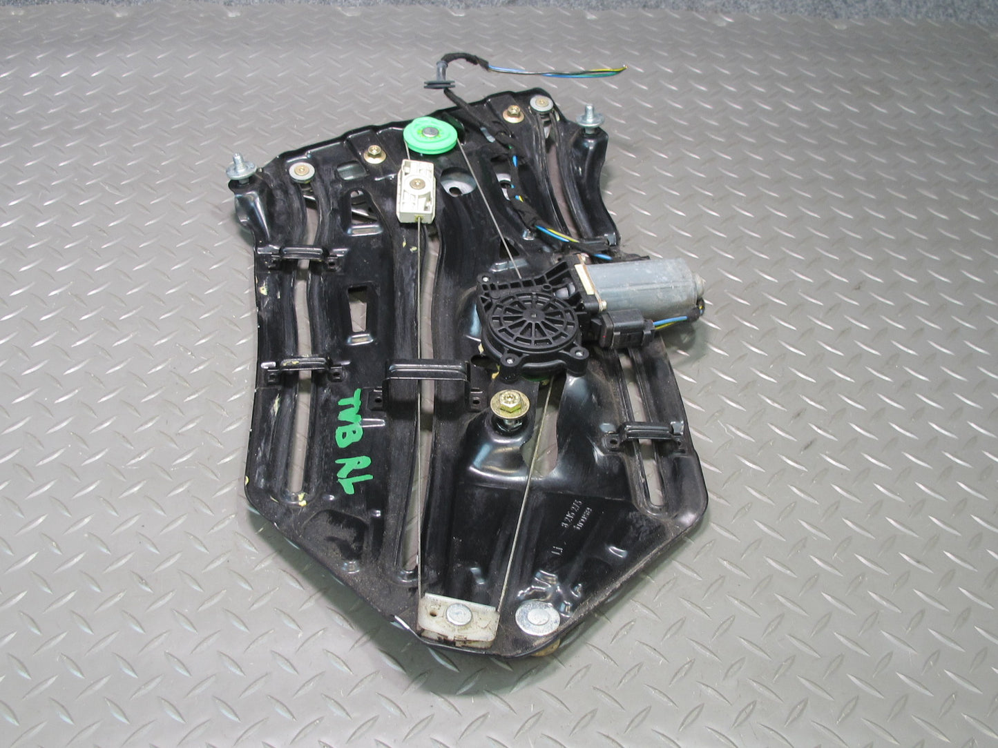 01-06 BMW E46 330Ci Convertible Rear Left Quarter Window Regulator w Motor OEM