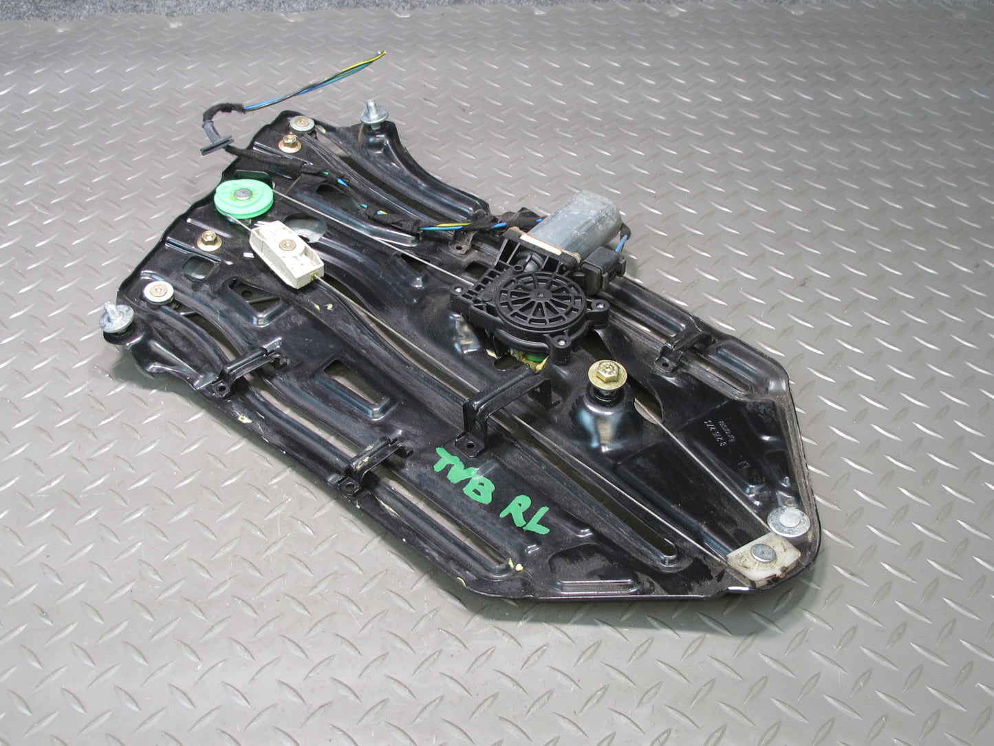 01-06 BMW E46 330Ci Convertible Rear Left Quarter Window Regulator w Motor OEM