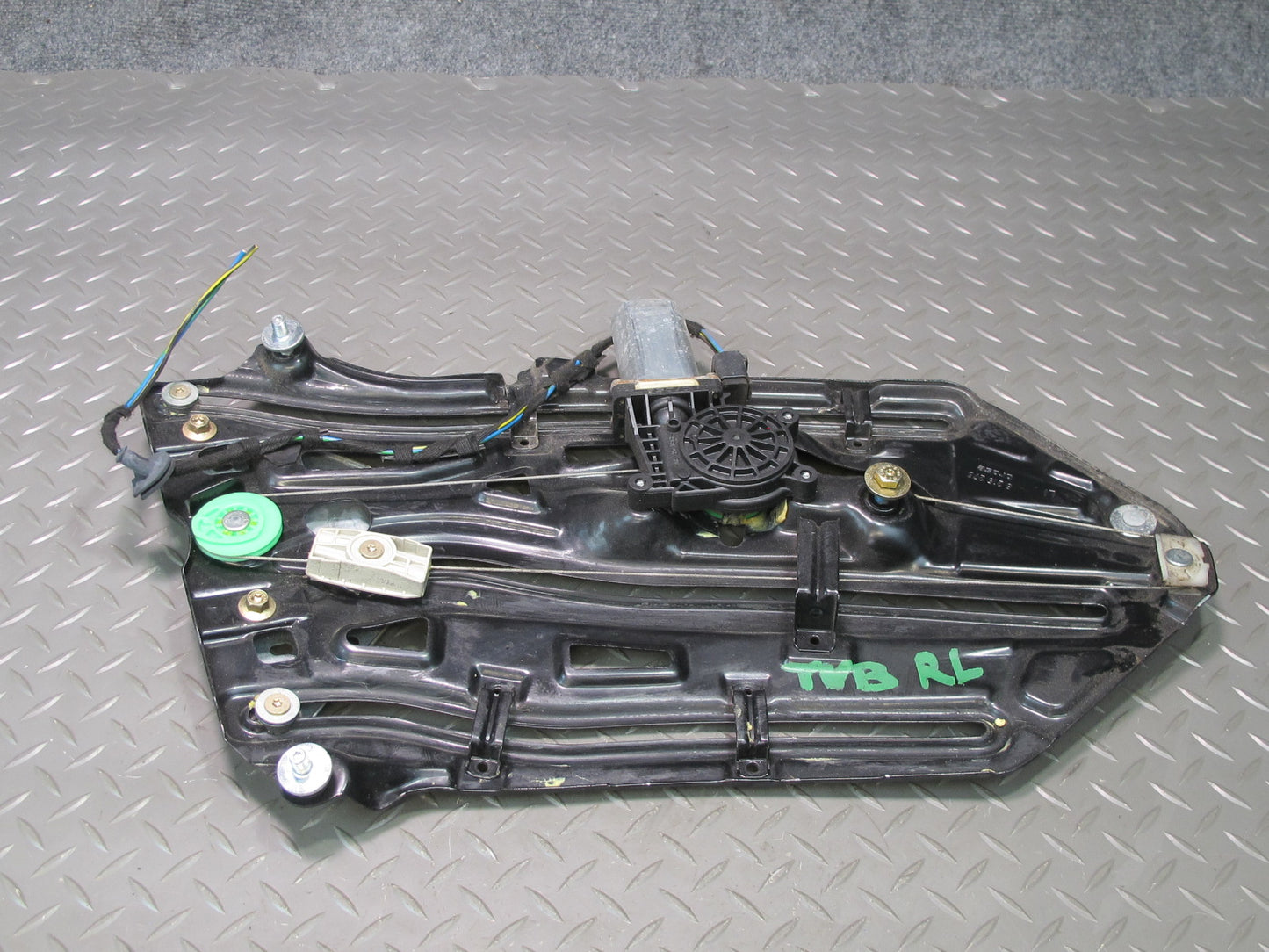 01-06 BMW E46 330Ci Convertible Rear Left Quarter Window Regulator w Motor OEM