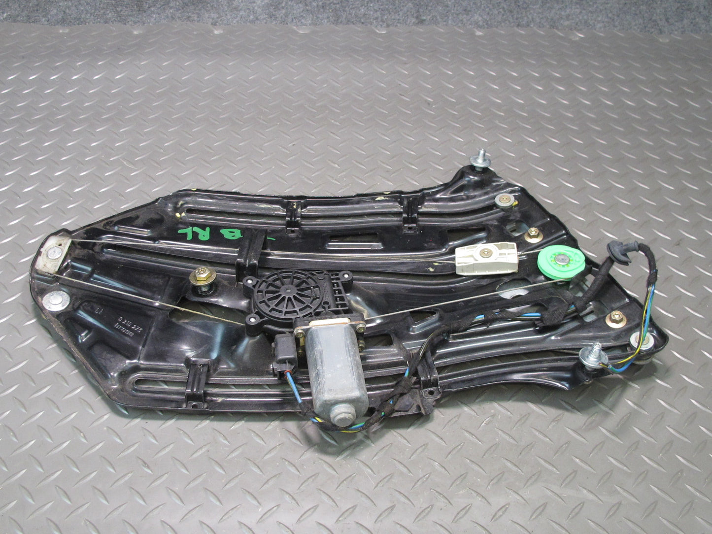 01-06 BMW E46 330Ci Convertible Rear Left Quarter Window Regulator w Motor OEM