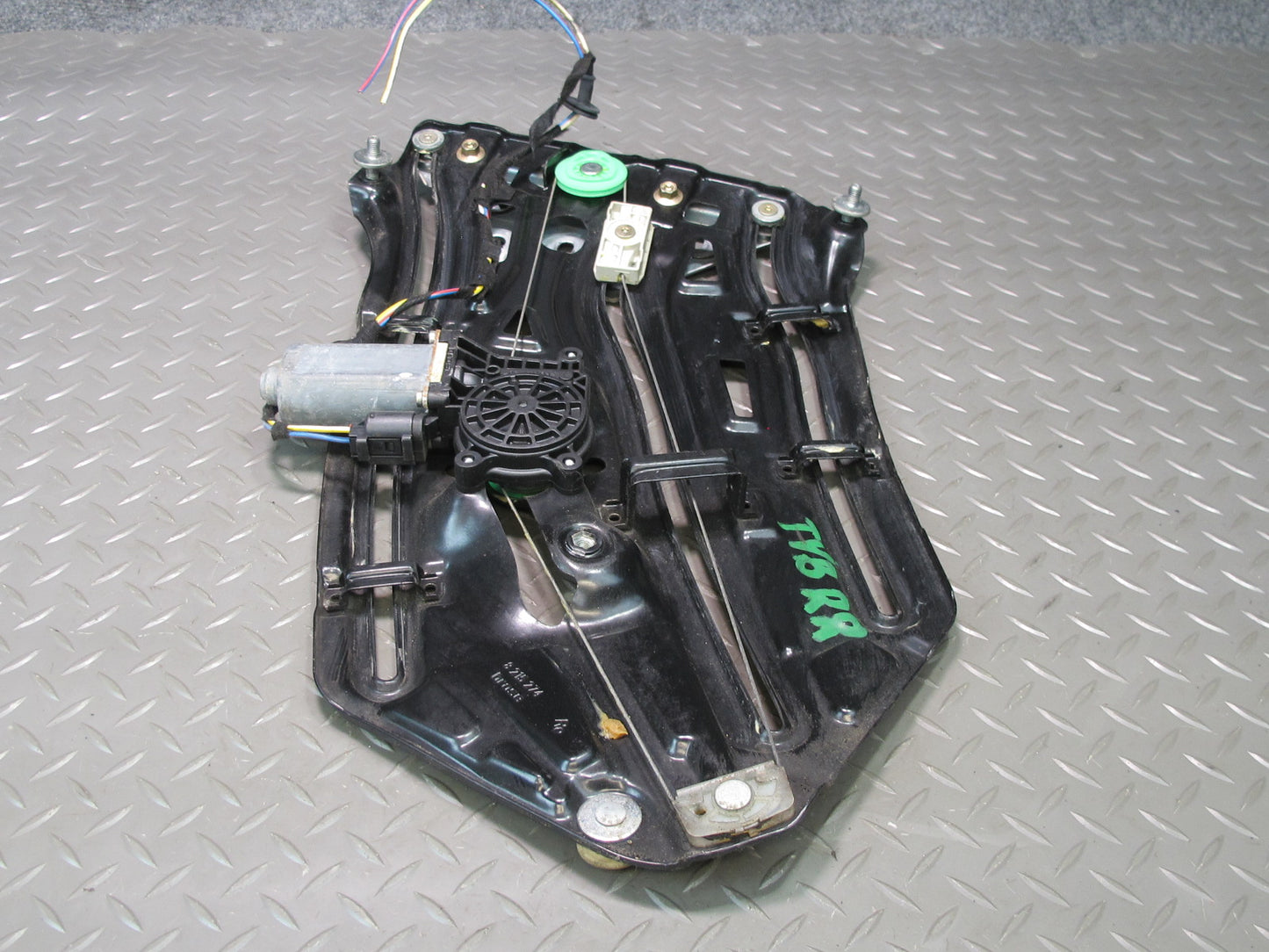 01-06 BMW E46 330Ci Convertible Rear Right Quarter Window Regulator w Motor OEM