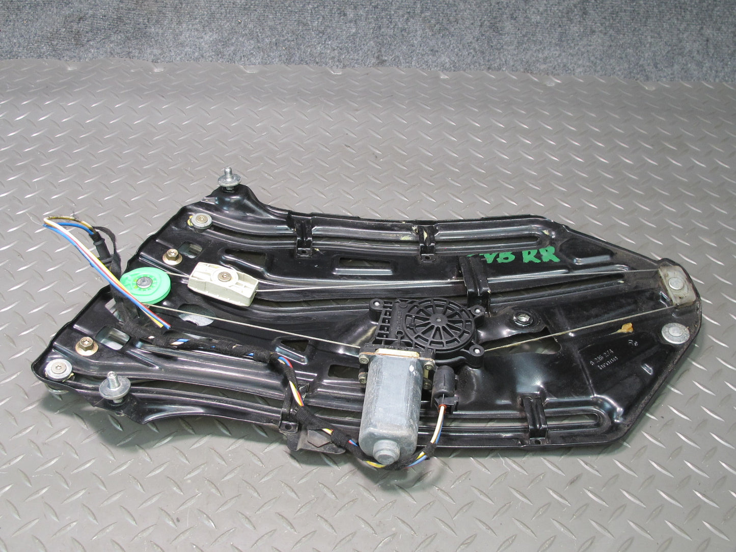 01-06 BMW E46 330Ci Convertible Rear Right Quarter Window Regulator w Motor OEM