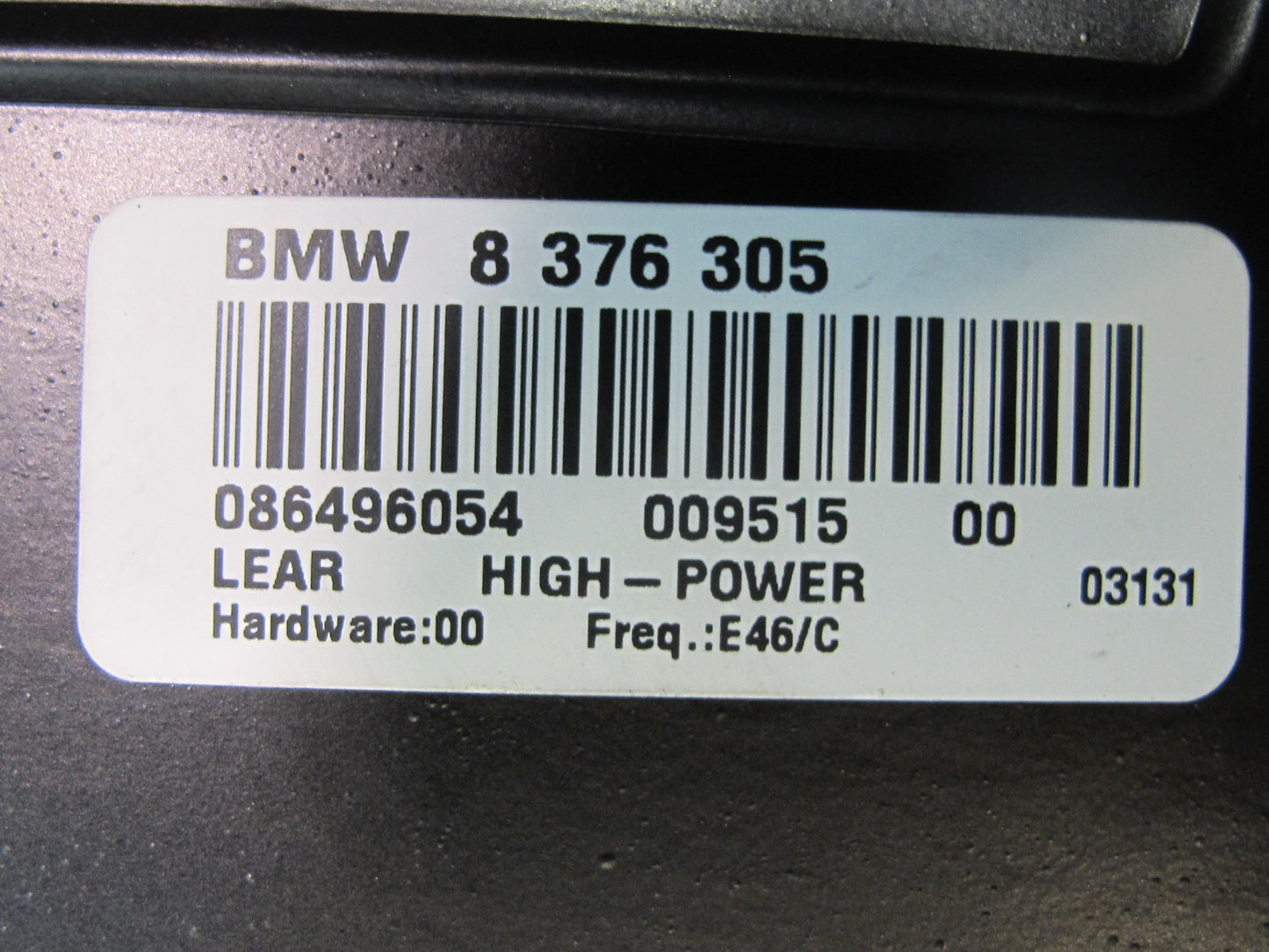 01-06 BMW E46 330Ci Convertible Hi-fi Audio System Amplifier AMP 8376305 OEM