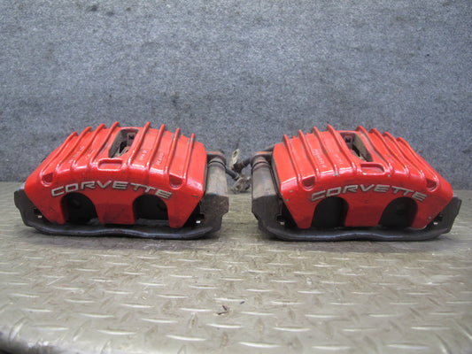 97-04 Chevrolet Corvette C5 Coupe Convert Set of 2 Front Brake Caliper PBR OEM