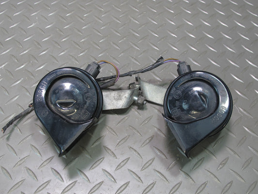 01-06 BMW E46 3-SERIES Set of 2 High & Low Tone Note Pitch Horn Signal OEM