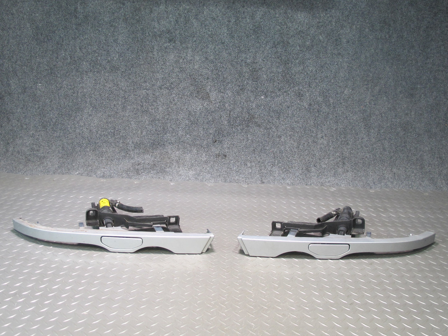 01-03 BMW E46 330ci M3 Coupe Conv Front Headlight Washer Nozzle JET Trim Set OEM