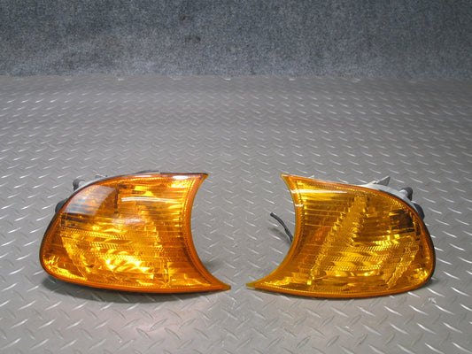 2001 BMW E46 330ci Coupe Convertible Set of 2 Front Turn Signal Light Lamp OEM
