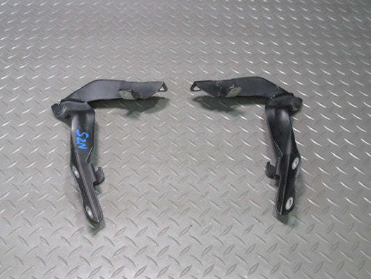 04-09 Nissan 350Z Z33 Front Hood Left & Right Hinge Set Black OEM