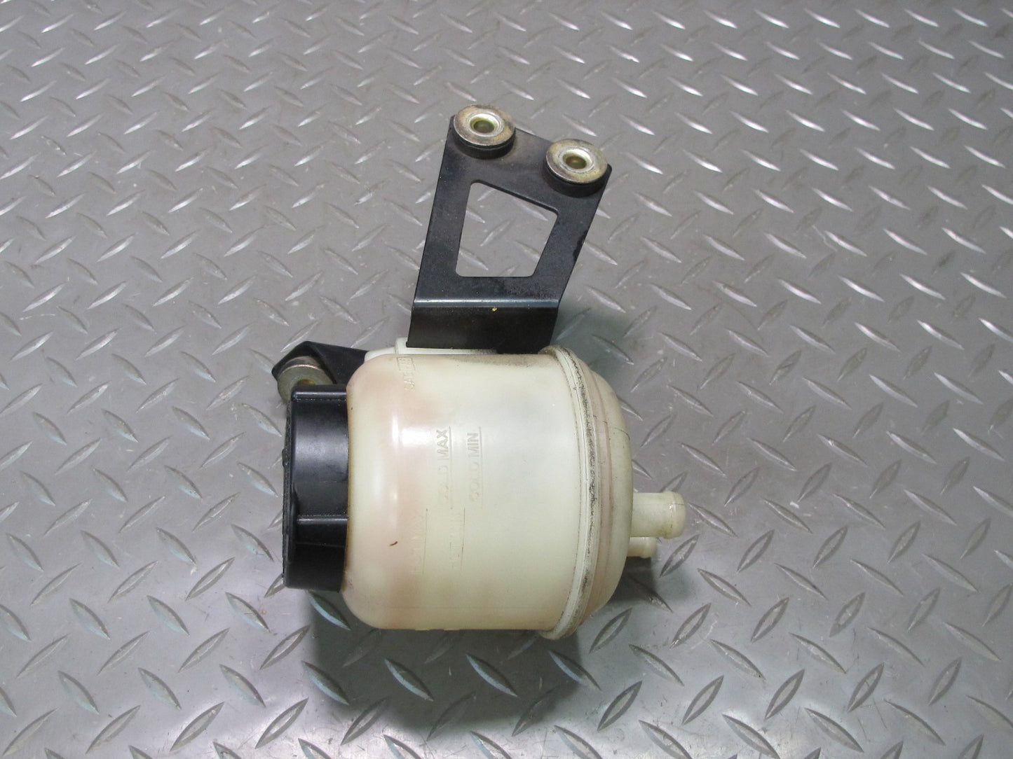 04-07 Nissan 350Z Z33 Convert Power Steering Fluid Reservoir Tank w Bracket OEM