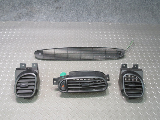 97-04 Chevrolet Corvette C5 Set of 4 Dash Front Left & Right Air Vent Grille OEM
