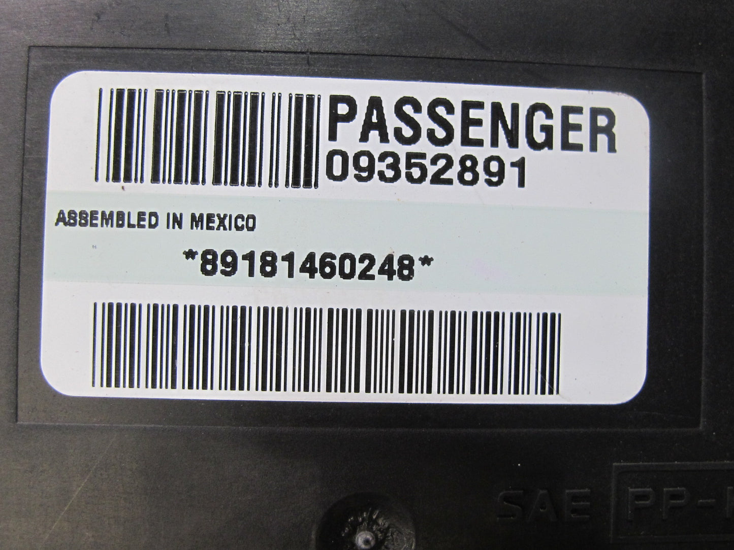 97-99 Chevrolet Corvette C5 Right Passenger Door Control Module 09352891 OEM