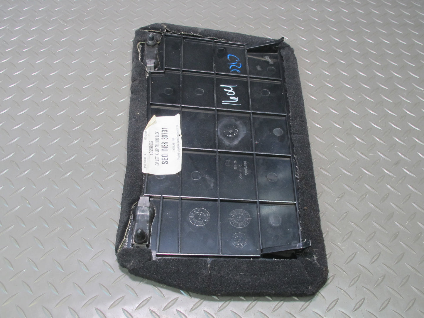 97-04 Chevrolet Corvette C5 Fuse Panel Cover Carpet Interior Black 10273083 OEM