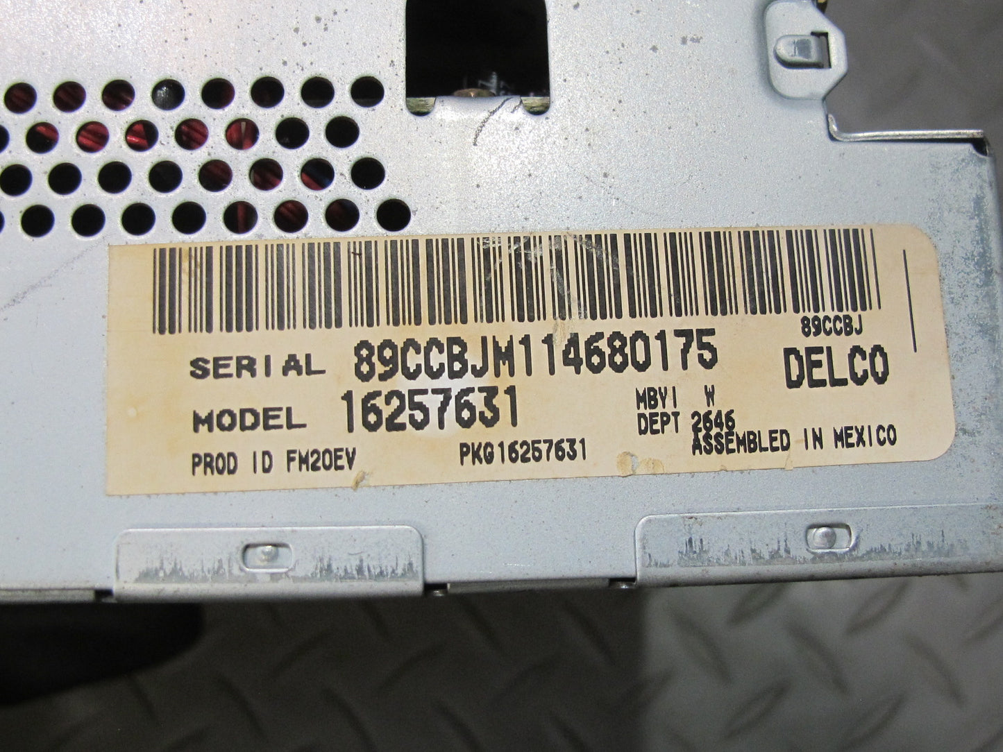 97-04 Chevrolet Corvette C5 Cassette Radio Player Receiver Head Unit OEM