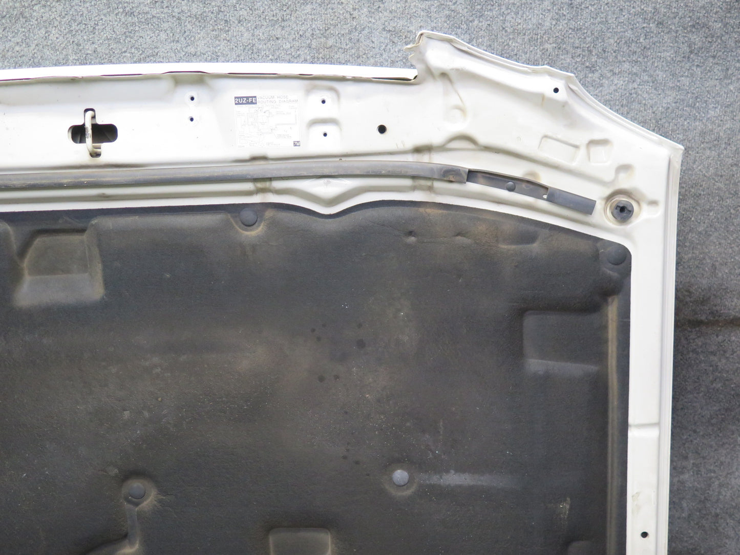 1998-2007 Lexus UZJ100L LX470 Front Hood Bonnet Shell Panel Crystal White