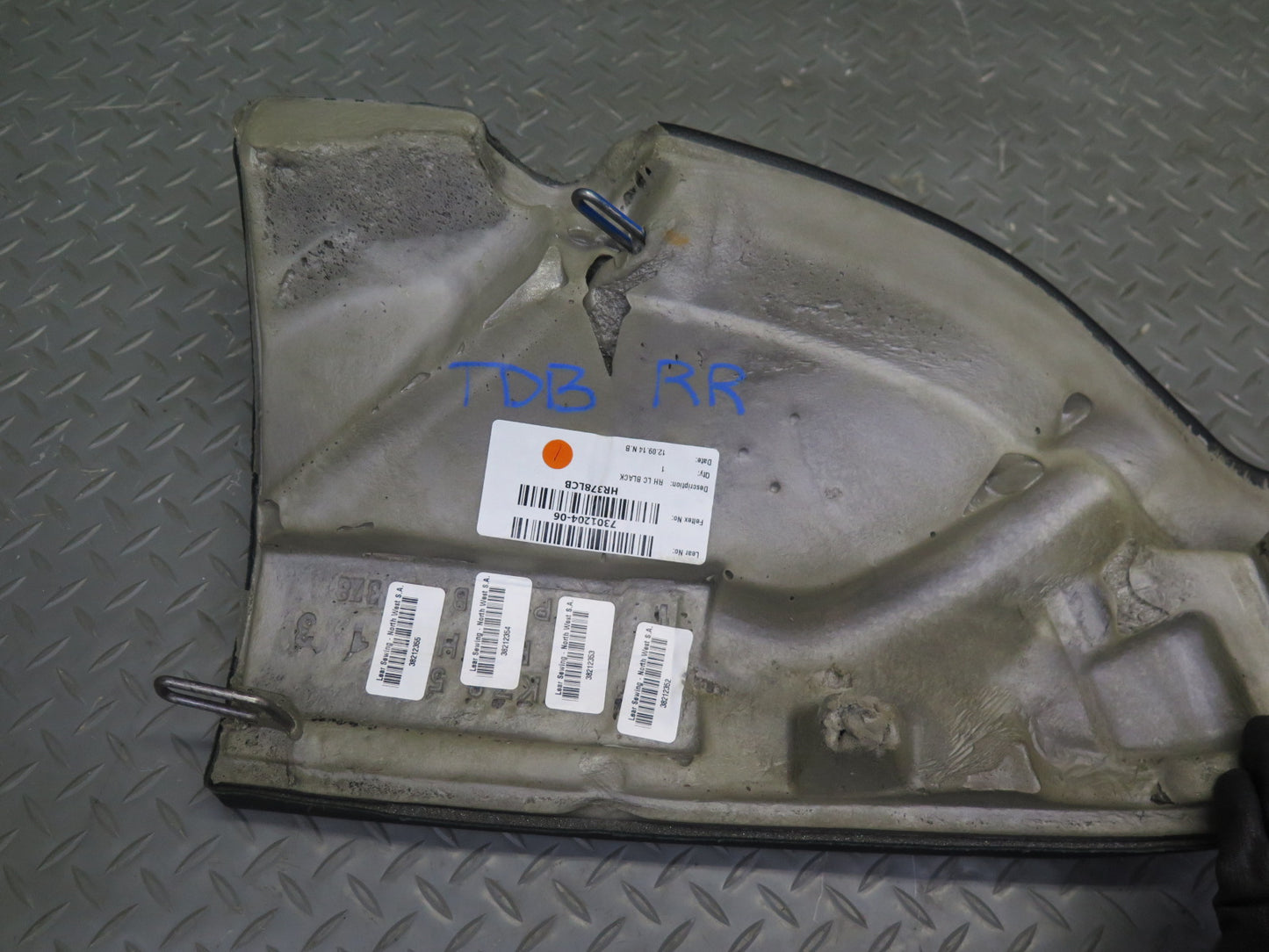 12-18 BMW F30 335i Rear Leather Seat Left & Right Lateral Trim Bolster Set OEM