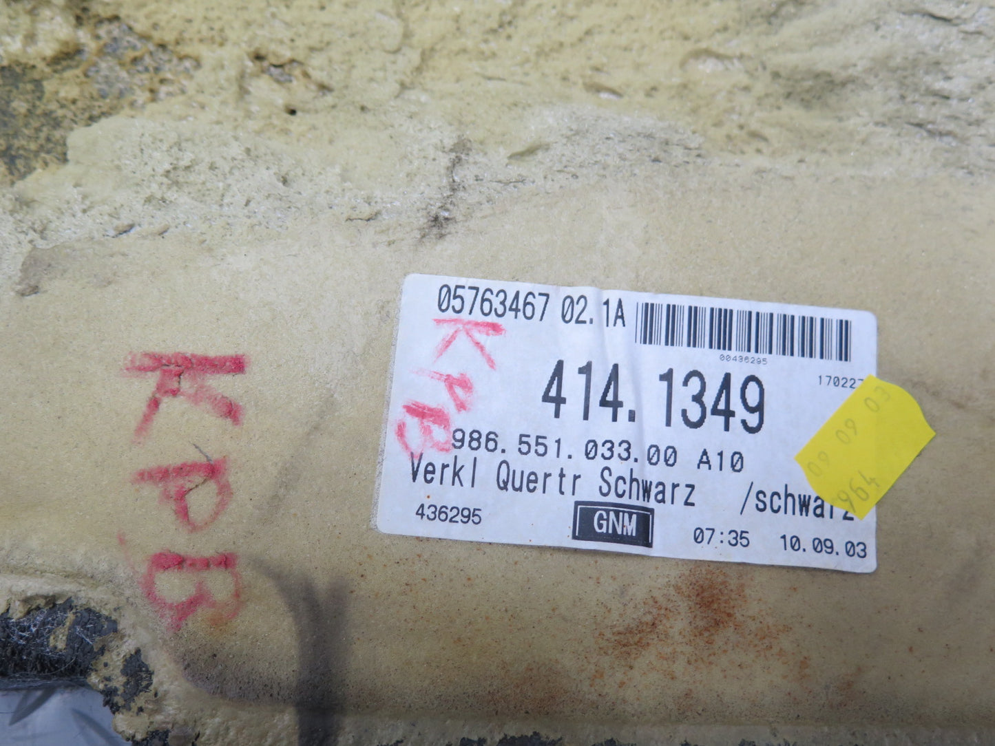 1997-2004 Porsche Boxster 986 Interior Carpet Liner Floor MAT Cover Black