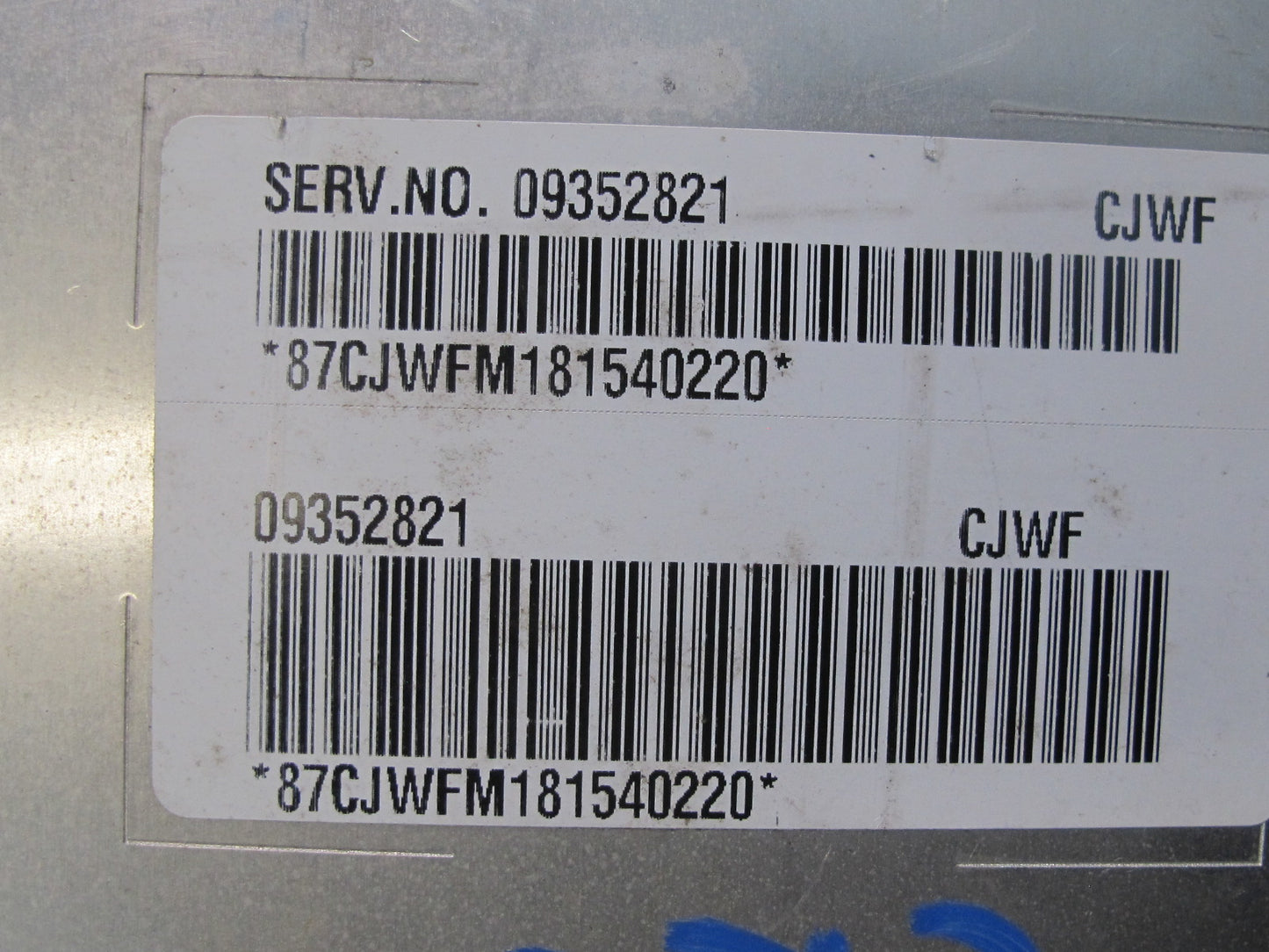 1998 Chevrolet Corvette C5 Body Control Module Unit BCM BCU 09352821 OEM