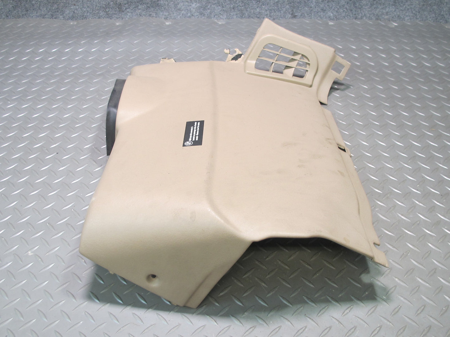 96-02 BMW E36/7 Z3 Left Under Dash Lower Knee Trim Cover Beige 8399809 OEM
