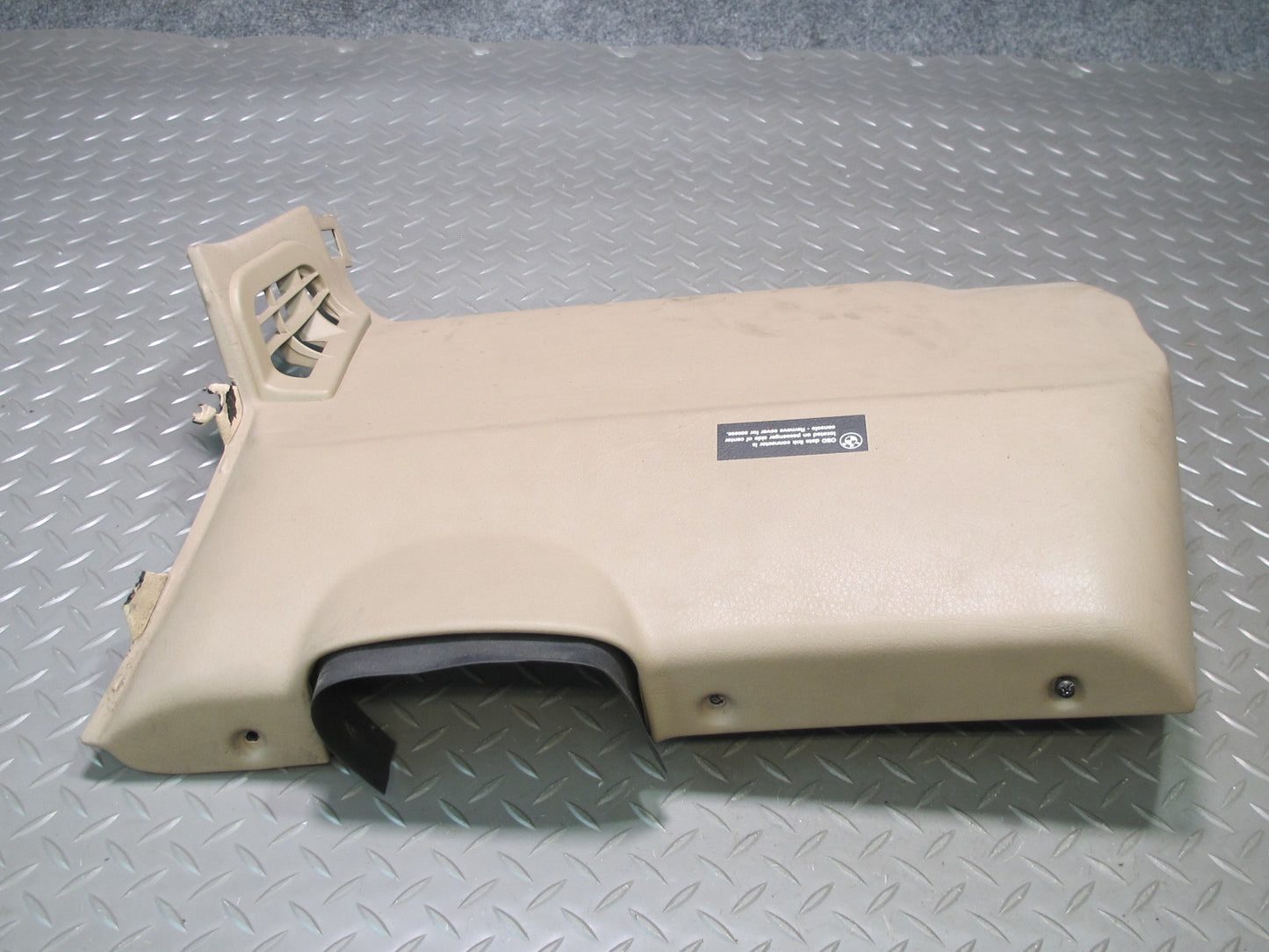 96-02 BMW E36/7 Z3 Left Under Dash Lower Knee Trim Cover Beige 8399809 OEM