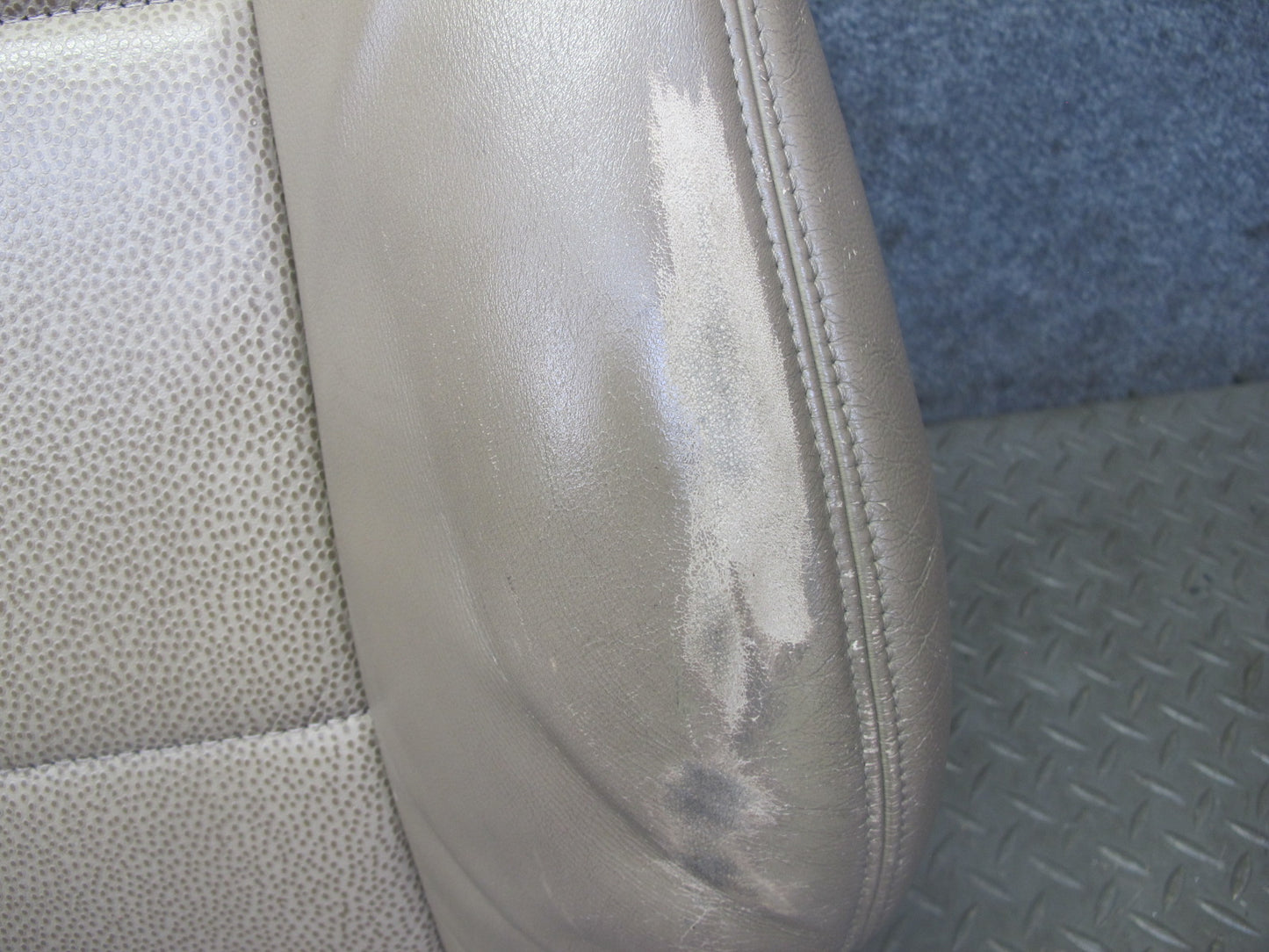 96-98 BMW E36/7 Z3 Roadster Front Left Seat Upper Leather Cushion Beige OEM