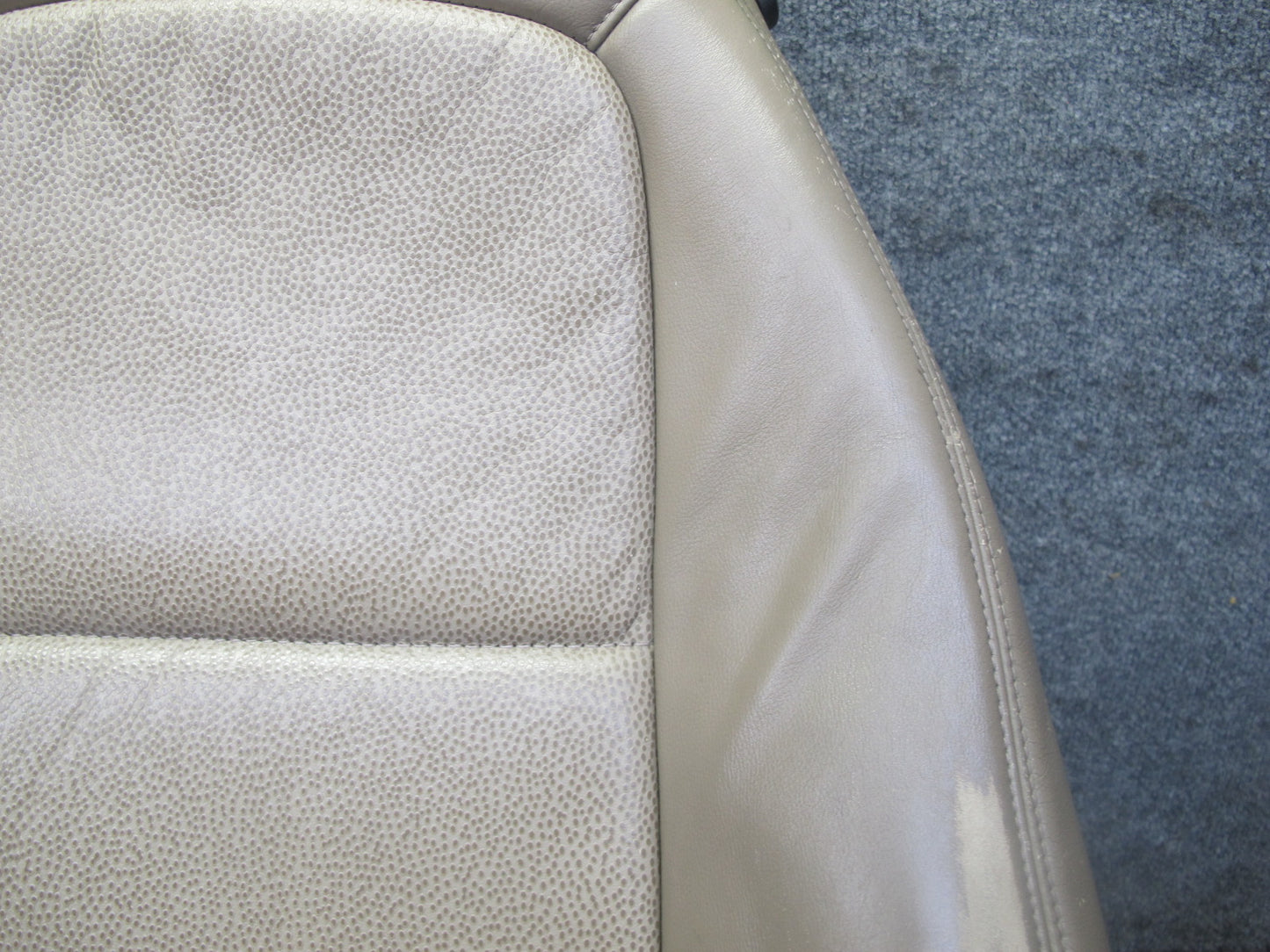 96-98 BMW E36/7 Z3 Roadster Front Left Seat Upper Leather Cushion Beige OEM