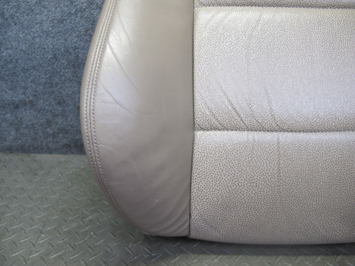 96-98 BMW E36/7 Z3 Roadster Front Left Seat Upper Leather Cushion Beige OEM