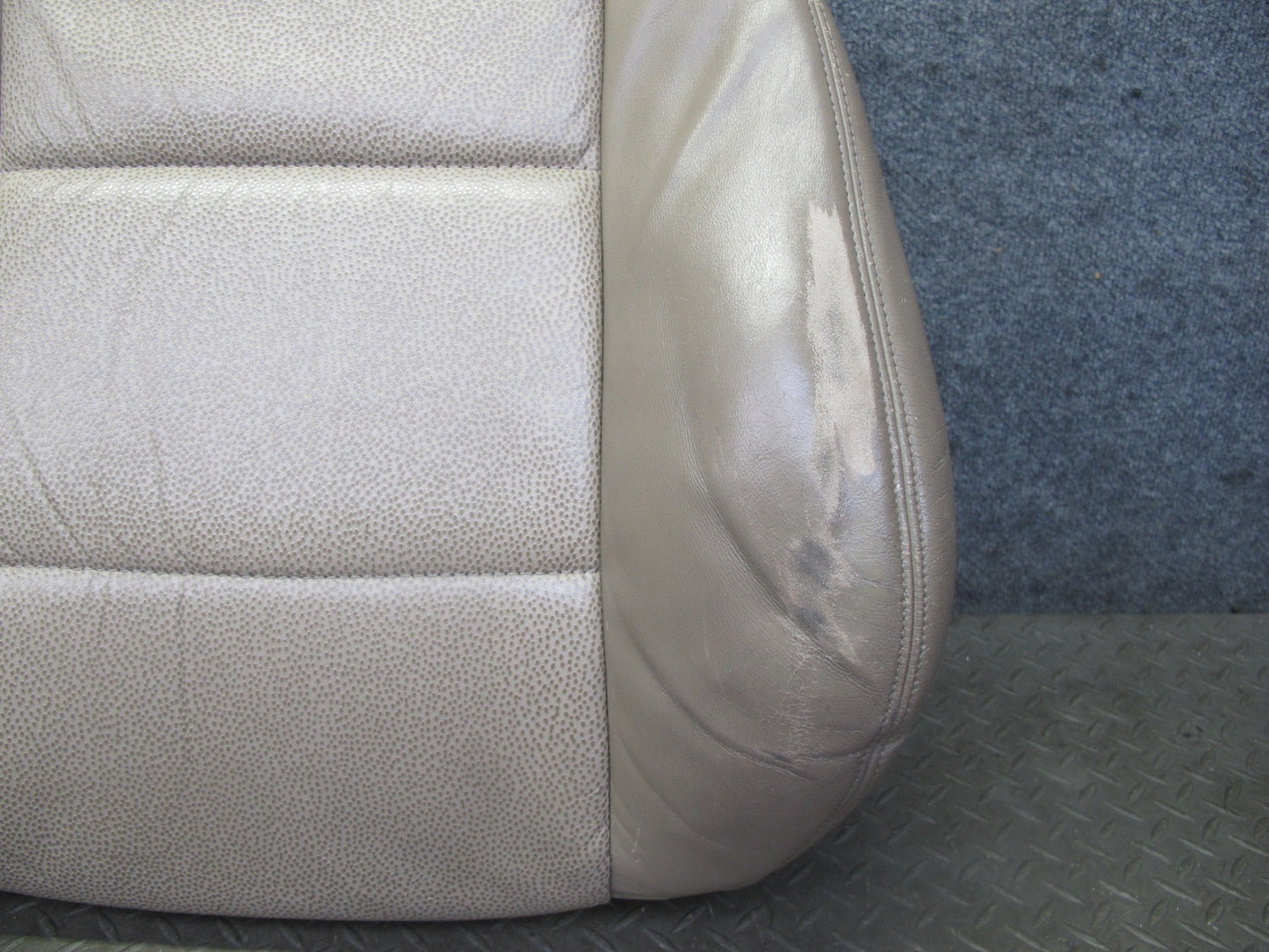 96-98 BMW E36/7 Z3 Roadster Front Left Seat Upper Leather Cushion Beige OEM