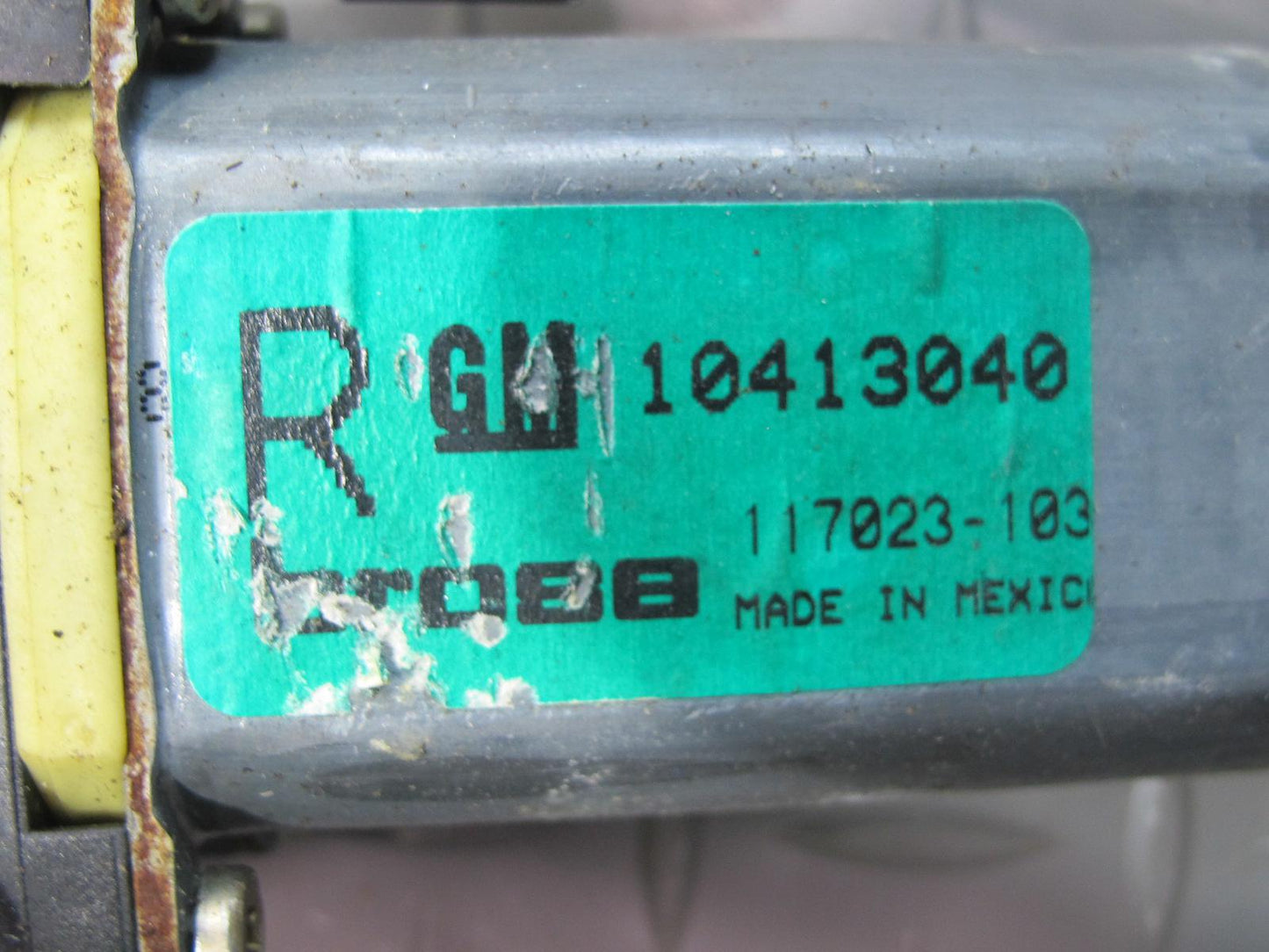 97-04 Chevrolet Corvette C5 Right Door Window Regulator w Motor 10413040 OEM